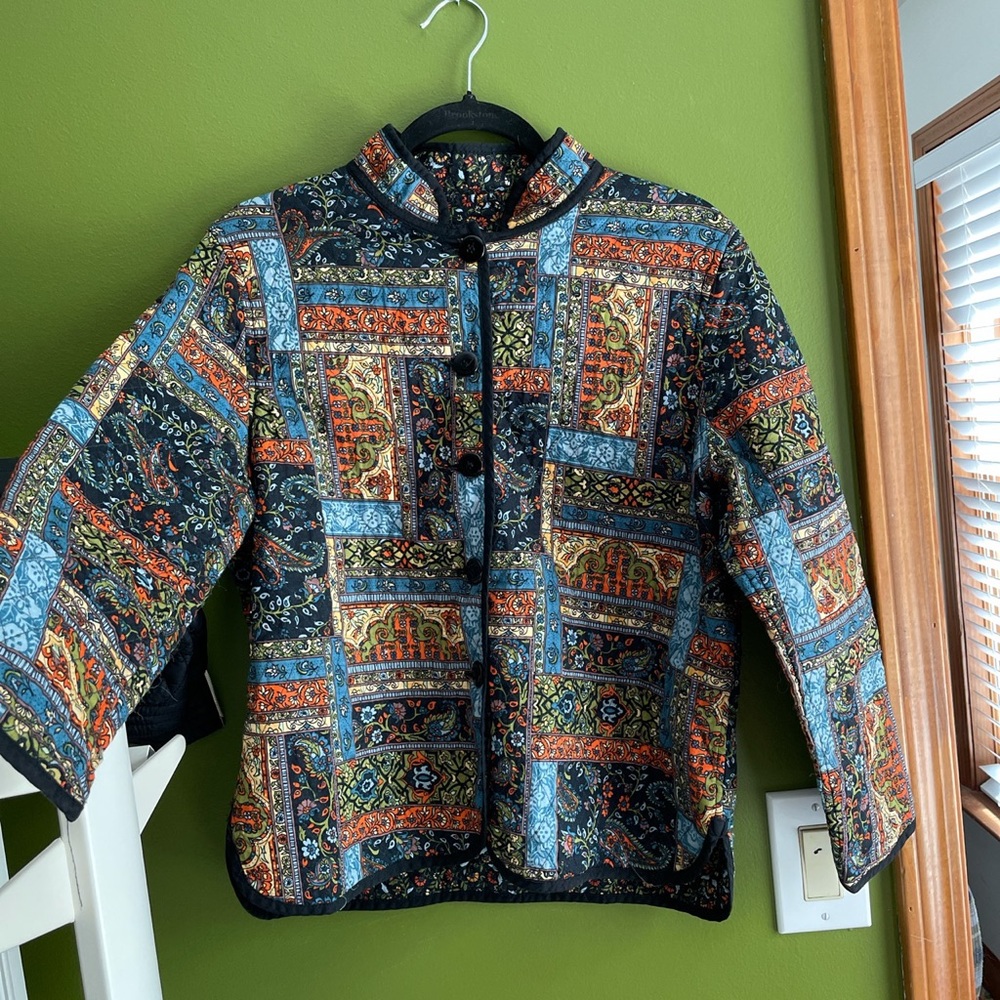 Patterned quilted jacket